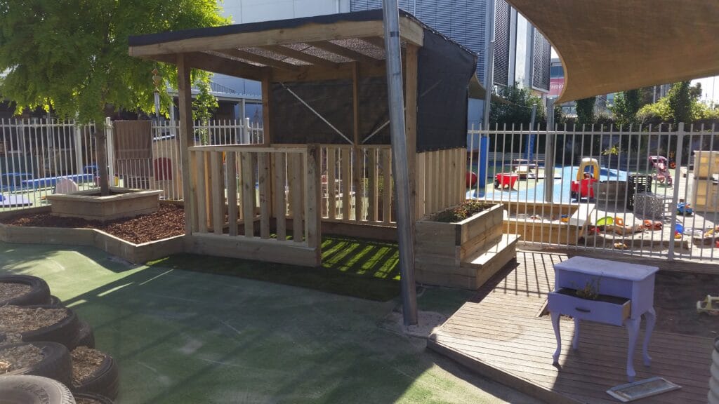 Landscape construction for childcare centre, Melbourne