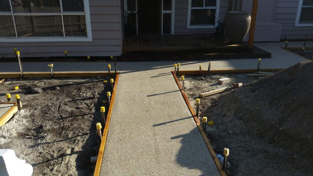 Front yard transformation with lawn and garden beds, Bacchus Marsh