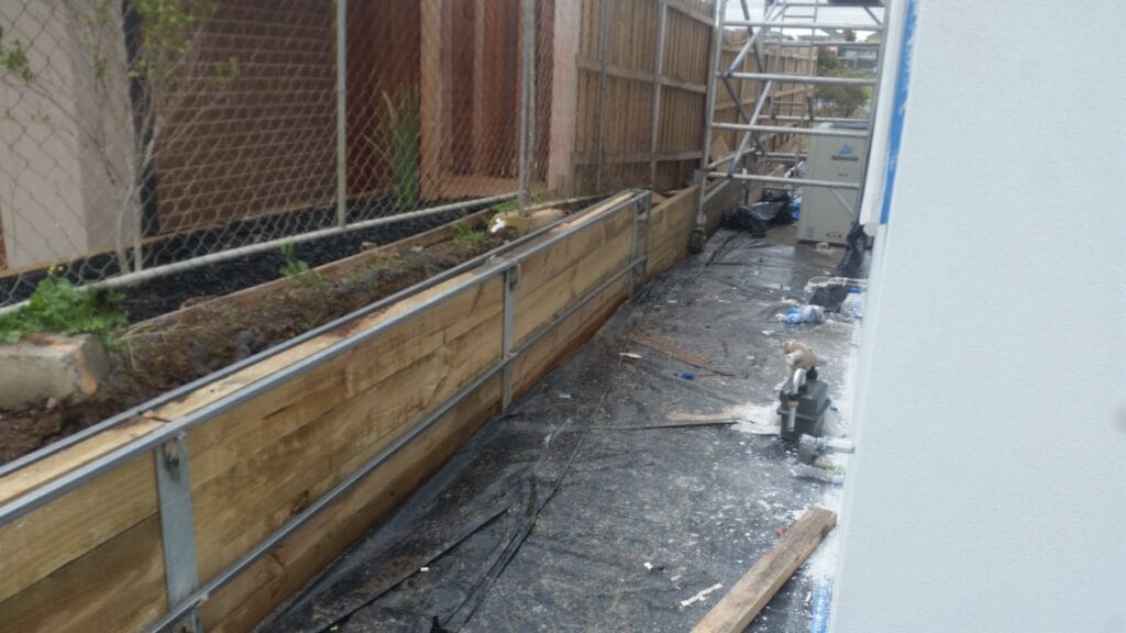 Structural retaining wall with compacted backfill, Bacchus Marsh
