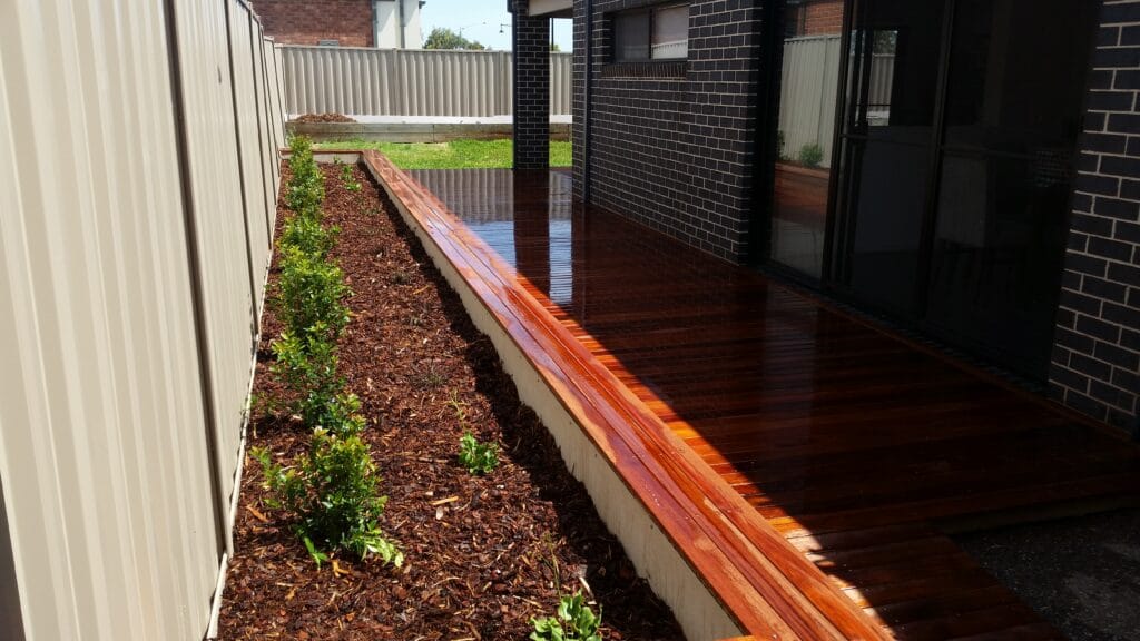 Heavy-duty timber sleeper retaining wall, Melbourne west