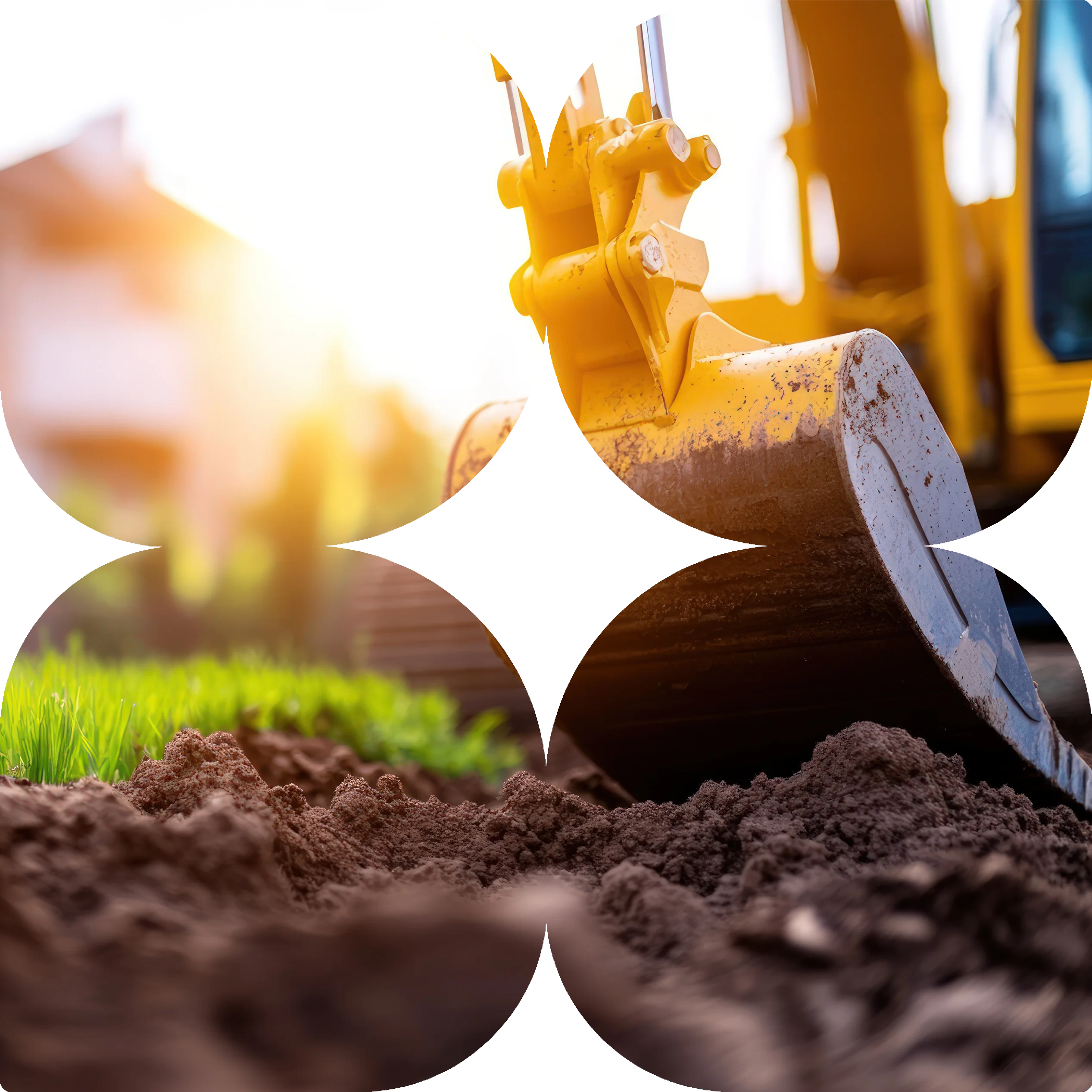 Excavation services in Bacchus Marsh – excavator preparing ground for landscaping