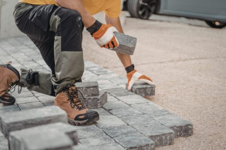 Paving vs concrete driveway options installed by landscaper in Melbourne and Bacchus Marsh